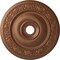 Ekena Millwork Logan Ceiling Medallion (Fits Canopies up to 6 1/8"), 24 1/4"OD x 3 7/8"ID x 2"P, Polished Copper CM24LO1POS - alternate 1
